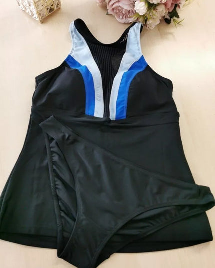 bpc bonprix collection dviejų dalių juodos spalvos  maudymosi kostiumėlis  RAINBOW931599