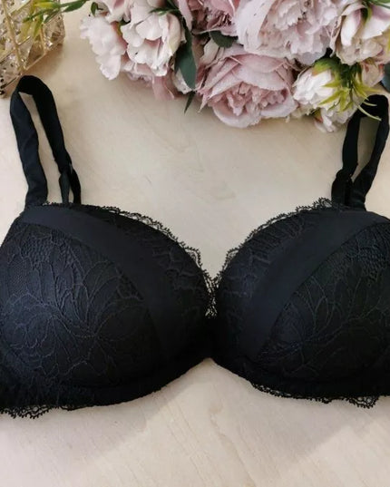 Lise Charmel 70D dydžio juodos spalvos neriniuota liemenėlė Orchid Dentelle Design
