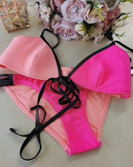 RiVER ISLAND dviejų dalių maudymosi kostiumėlis Leaf