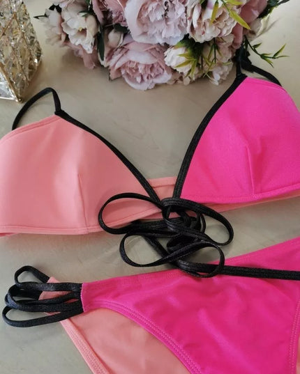 RiVER ISLAND dviejų dalių maudymosi kostiumėlis Leaf