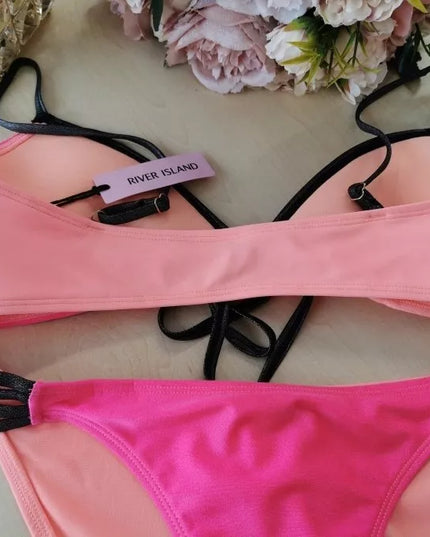 RiVER ISLAND dviejų dalių maudymosi kostiumėlis Leaf