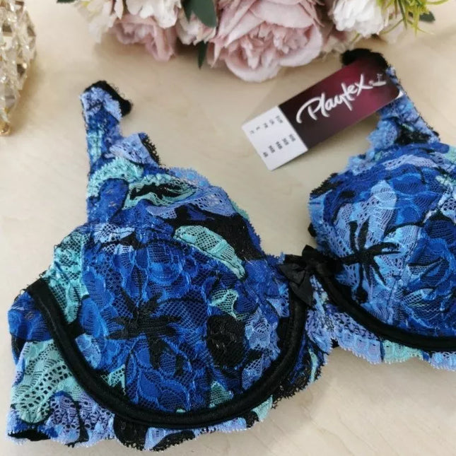 Playtex Flower Elegance 75C 95C 85C 90C 85B 80C 80B 100C 90B dydžio marga mėlyna neriniuota liemenė P5832