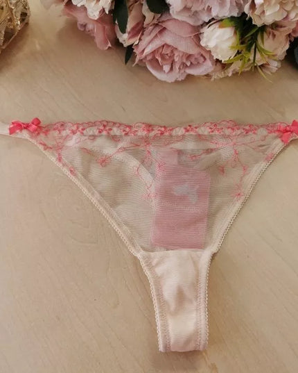 Hunkemoller XL(42) dydžio persiko spalvos stringai Peach Nectar 112651005