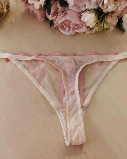 Hunkemoller XL(42) dydžio persiko spalvos stringai Peach Nectar 112651005