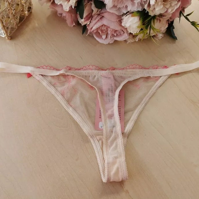 Hunkemoller XL(42) dydžio persiko spalvos stringai Peach Nectar 112651005