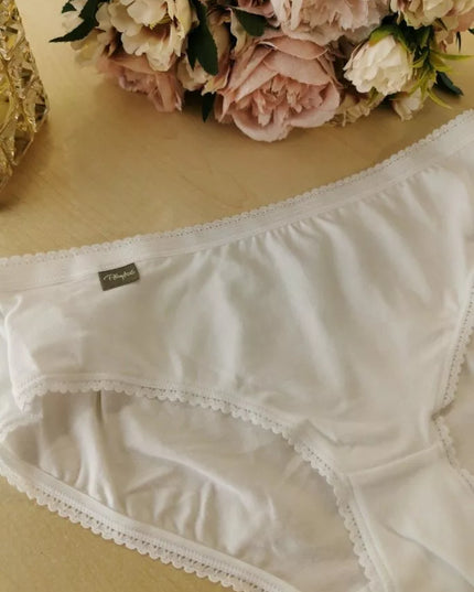 Playtex 40(L) dydžio baltos medvilninės kelnaitės P00BN