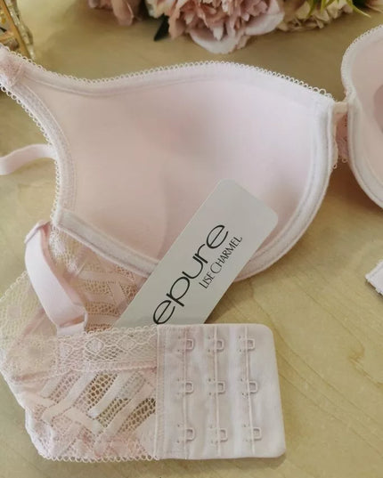 Epure Lise Charmel 70B dydžio rausva liemenėlė Tressage Dentelle Rose