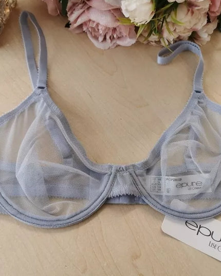 Epure Lise Charmel 80B 80C dydžio melsva perregima liemenėlė Revelation Beaute sky blue