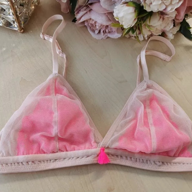 Hunkemoller M(38) dydžio rausvos spalvos liemenėlė 113023003 Cloud Pink