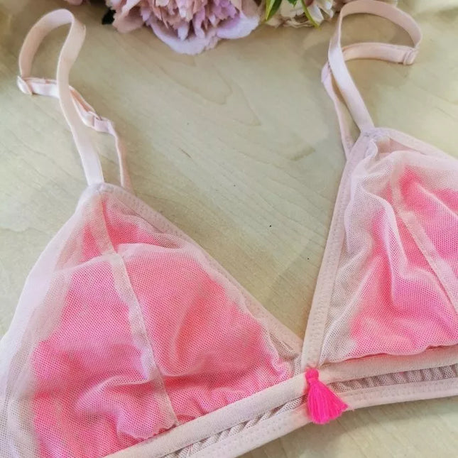 Hunkemoller M(38) dydžio rausvos spalvos liemenėlė 113023003 Cloud Pink
