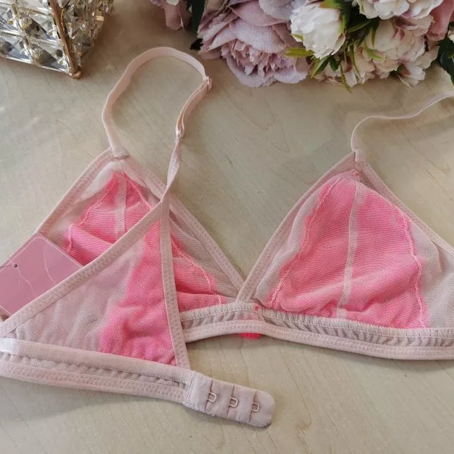 Hunkemoller M(38) dydžio rausvos spalvos liemenėlė 113023003 Cloud Pink