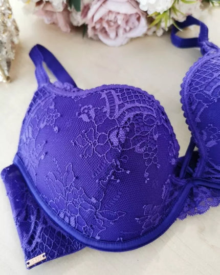 Valege 80D dydžio violetinės spalvos neriniuota liemenėlė WSGFOREWER Violet