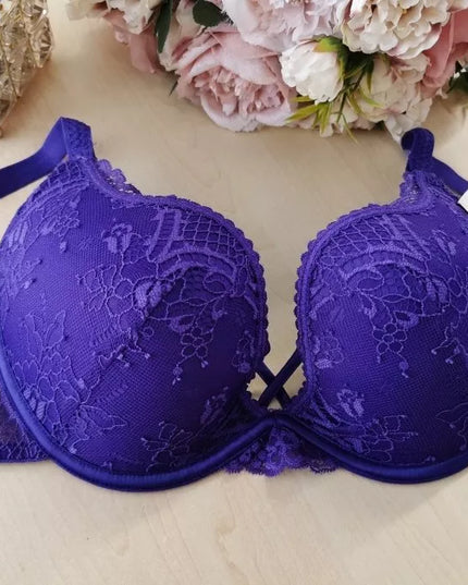 Valege 80D dydžio violetinės spalvos neriniuota liemenėlė WSGFOREWER Violet