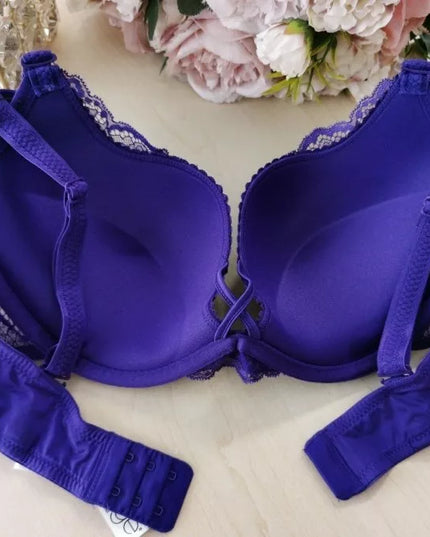 Valege 80D dydžio violetinės spalvos neriniuota liemenėlė WSGFOREWER Violet