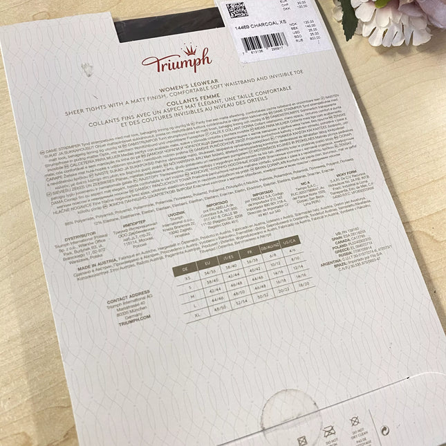 Triumph XS dydžio 15DEN juodos spalvos pėdkelnės 14469