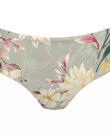 Triumph 36(S) dydžio žalsvos gėlėtos maudymosi kelnaitės Botanical Leaf Midi
