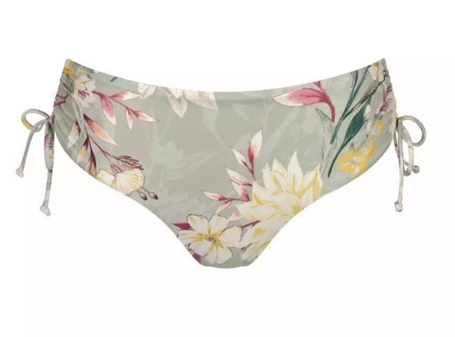 Triumph 36(S) dydžio žalsvos gėlėtos maudymosi kelnaitės Botanical Leaf Midi