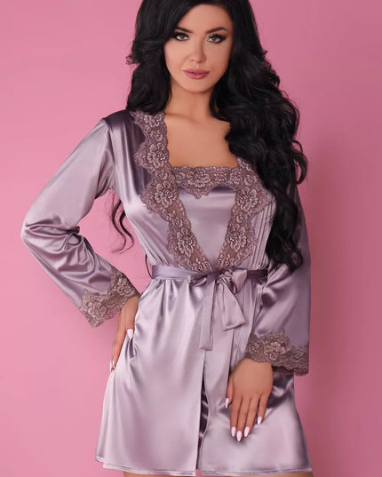 LivCo seksualus violetinis 3 dalių komplektas JACQUELINE