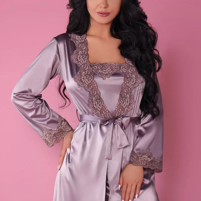 LivCo seksualus violetinis 3 dalių komplektas JACQUELINE