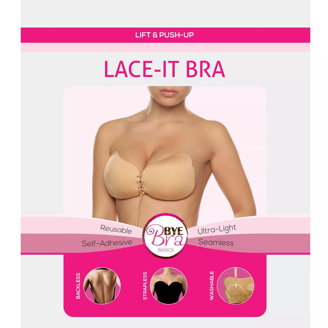 Bye Bra LACE-IT silikoninė liemenelė A/B/C/D dyžiai
