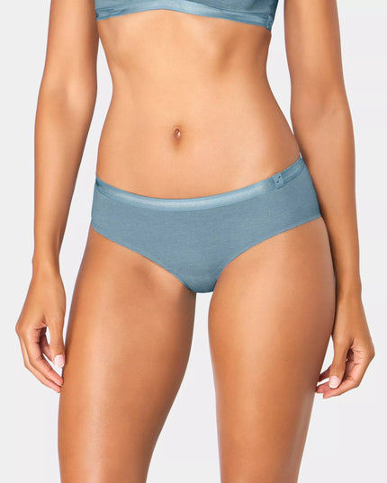Sloggi 44(XXL) dydžio melsvos spalvos kelnaitės S Serenity Low Rise Cheeky