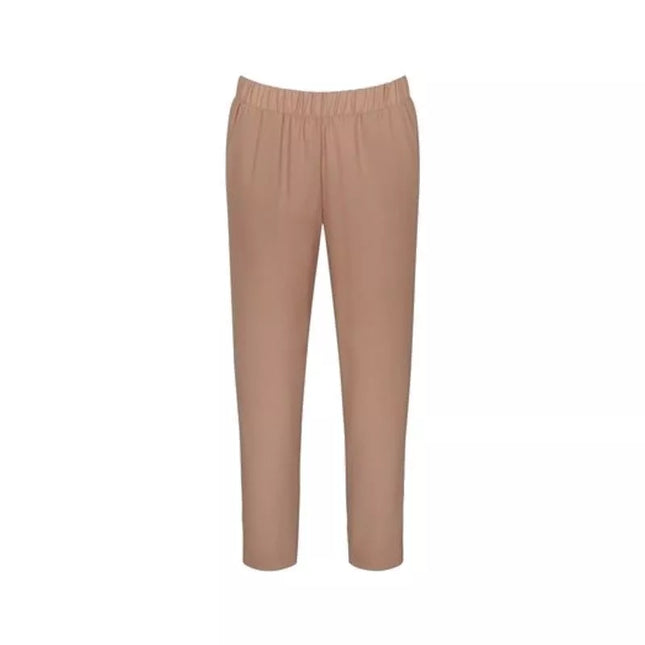 Triumph 36 38 40 42 44 dydžio moteriškos poliesterinės rusvos spalvos klasikinės ilgos kelnės Mix &amp; Match TAPERED TROUSERS