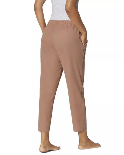 Triumph 36 38 40 42 44 dydžio moteriškos poliesterinės rusvos spalvos klasikinės ilgos kelnės Mix &amp; Match TAPERED TROUSERS