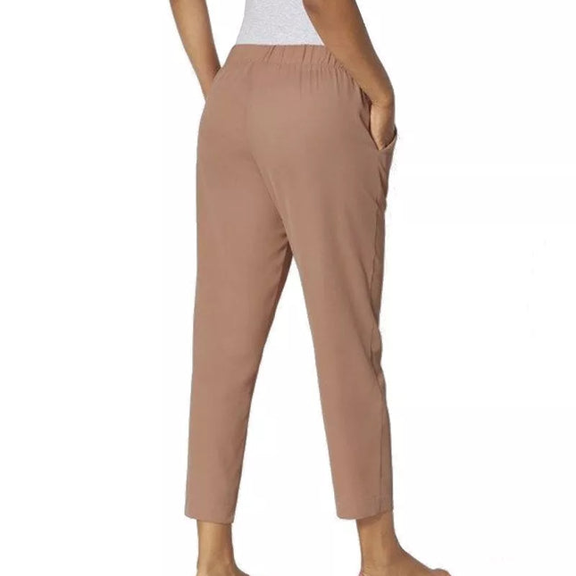Triumph 36 38 40 42 44 dydžio moteriškos poliesterinės rusvos spalvos klasikinės ilgos kelnės Mix &amp; Match TAPERED TROUSERS