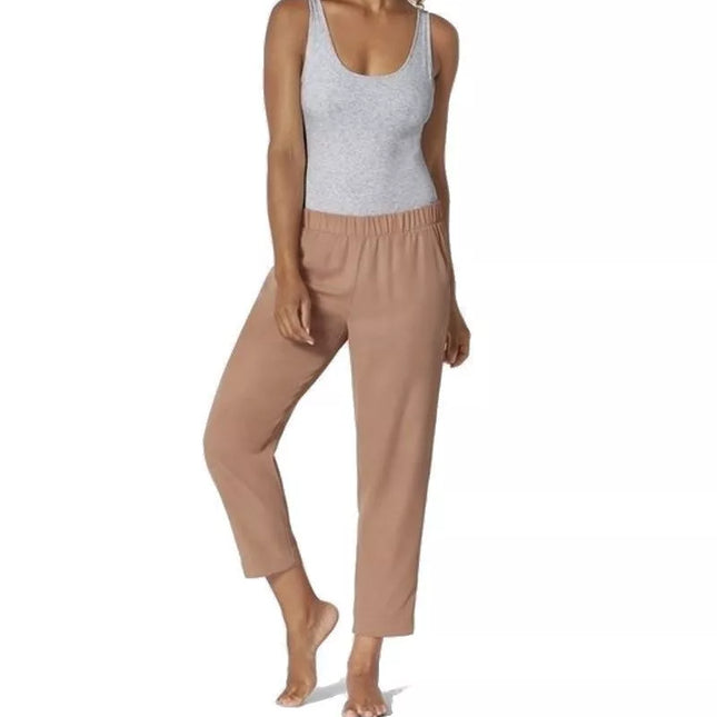 Triumph 36 38 40 42 44 dydžio moteriškos poliesterinės rusvos spalvos klasikinės ilgos kelnės Mix &amp; Match TAPERED TROUSERS