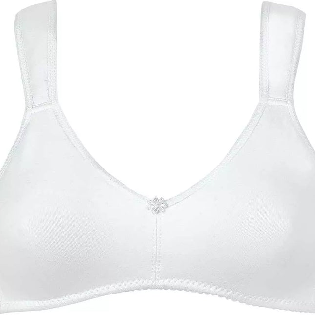 Naturana 75D 85D 80B dydžio baltos spalvos medvilninė liemenėlė 5127