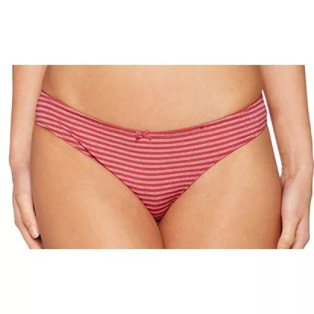 Beedees 38(M) 40(L) 42(XL) dydžio bordo spalvos dryžuoti stringai New Day String