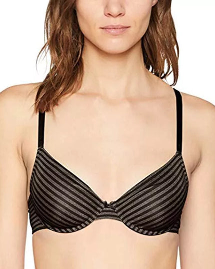 BeeDees 80B juoda dryžuota liemenėlė New day WM