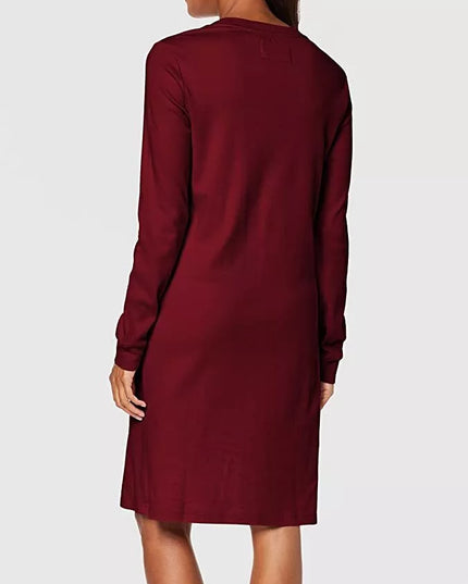 Triumph 36  38  42  44  46  48 dydžio bordo spalvos  medvilniniai naktinukai ilgomis rankovėmis Nightdresses NDK CHARACTER