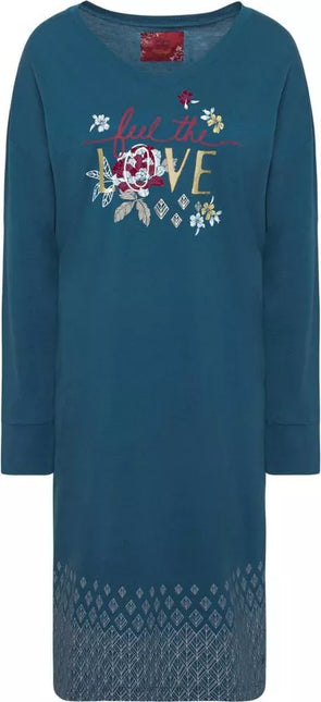 Triumph 42(XL) medvilniniai naktinukai ilgomis rankovėmis Nightdresses NDK LSL 10CO/MD