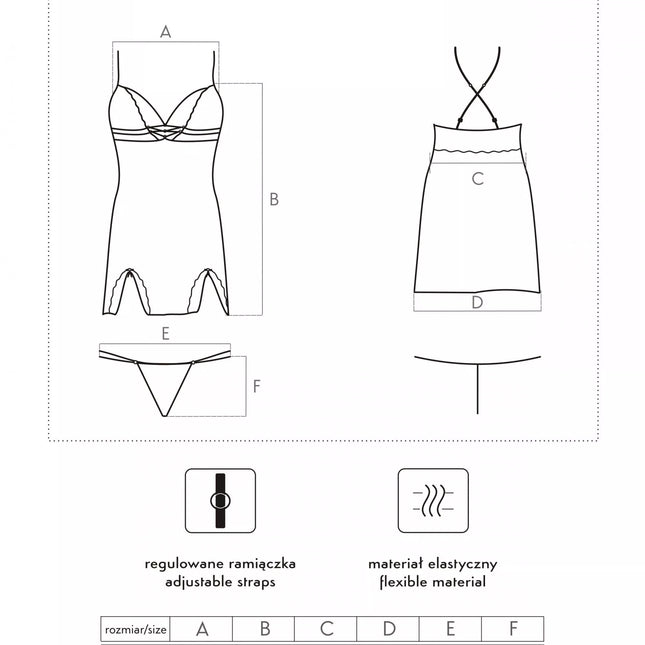 CoFashion juodi perregimi neriniuoti naktinukai Nonana