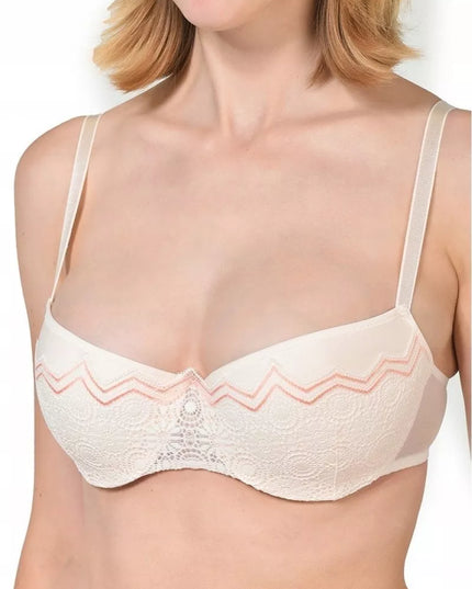 Passionata 70D 75D dydžio kreminės spalvos neriniuota liemenėlė 7692-NL