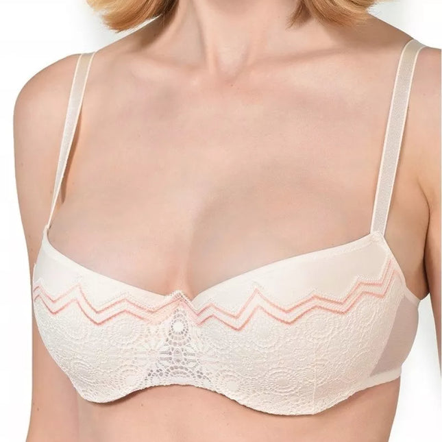 Passionata 70D 75D dydžio kreminės spalvos neriniuota liemenėlė 7692-NL