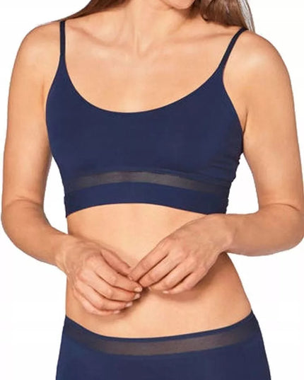 Sloggi S(36) dydžio tamsiai violetinės spalvos braletė Ever Fresh Crop Top
