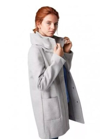Tom Tailor XL(42) dydžio pilkos spalvos moteriškas rudeninis paltas Tom Tailor 10367