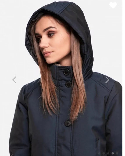Tom Tailor XXXL(46) dydžio juodos spalvos šilta moteriška striukė žiemai Tom Tailor 14482