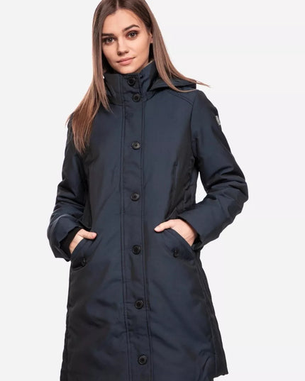 Tom Tailor XXXL(46) dydžio juodos spalvos šilta moteriška striukė žiemai Tom Tailor 14482