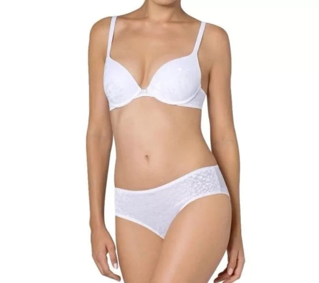 Triumph 75B dydžio baltos spalvos liemenėlė Body Mak-eup blossom WHUM