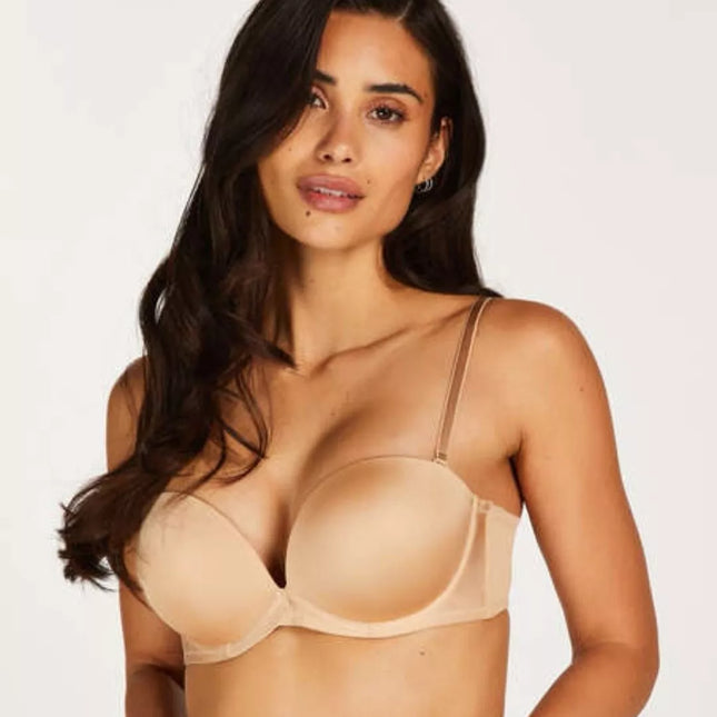 Hunkemoller 80A 80B dydžio kūno spalvos liemenėlė 107813 Tan