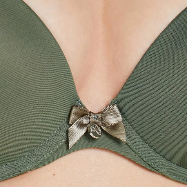 Hunkemoller 80E dydžio žalios spalvos liemenėlė 171215 Four Leaf Clower