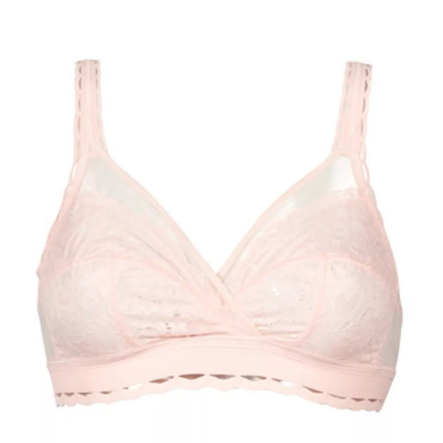 Playtex Flower Elegance 85B dydžio rožinės spalvos neriniuota liemenė P0BVS Rose