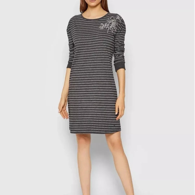 Triumph 36(S) 38(M) 40(L) 42(XL) 44(XXL) pilkos spalvos  medvilniniai naktinukai ilgomis rankovėmis Nightdresses NDK LSL 10 X