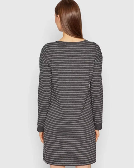 Triumph 36(S) 38(M) 40(L) 42(XL) 44(XXL) pilkos spalvos  medvilniniai naktinukai ilgomis rankovėmis Nightdresses NDK LSL 10 X