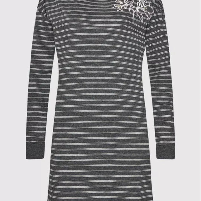 Triumph 36(S) 38(M) 40(L) 42(XL) 44(XXL) pilkos spalvos  medvilniniai naktinukai ilgomis rankovėmis Nightdresses NDK LSL 10 X