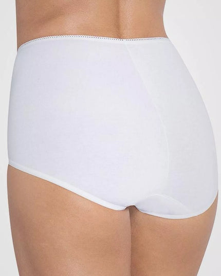 Sloggi 42(XL) dydžio moteriškos baltos spalvos kelnaitės 24/7 Cotton Maxi