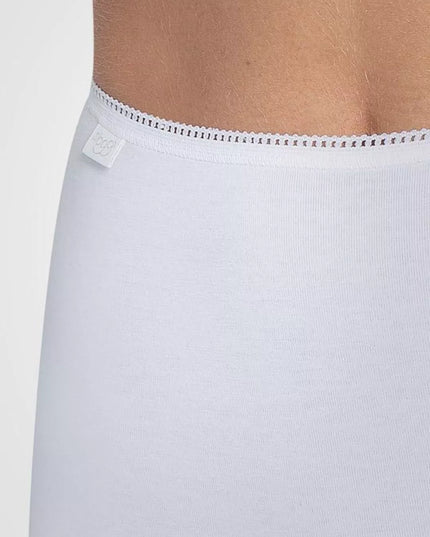 Sloggi 42(XL) dydžio moteriškos baltos spalvos kelnaitės 24/7 Cotton Maxi